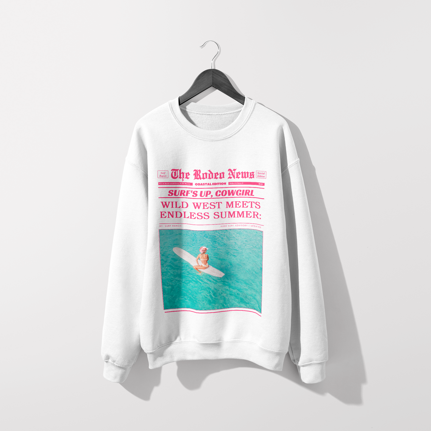 Rodeo News - Surf's Up Cowgirl Sweatshirt