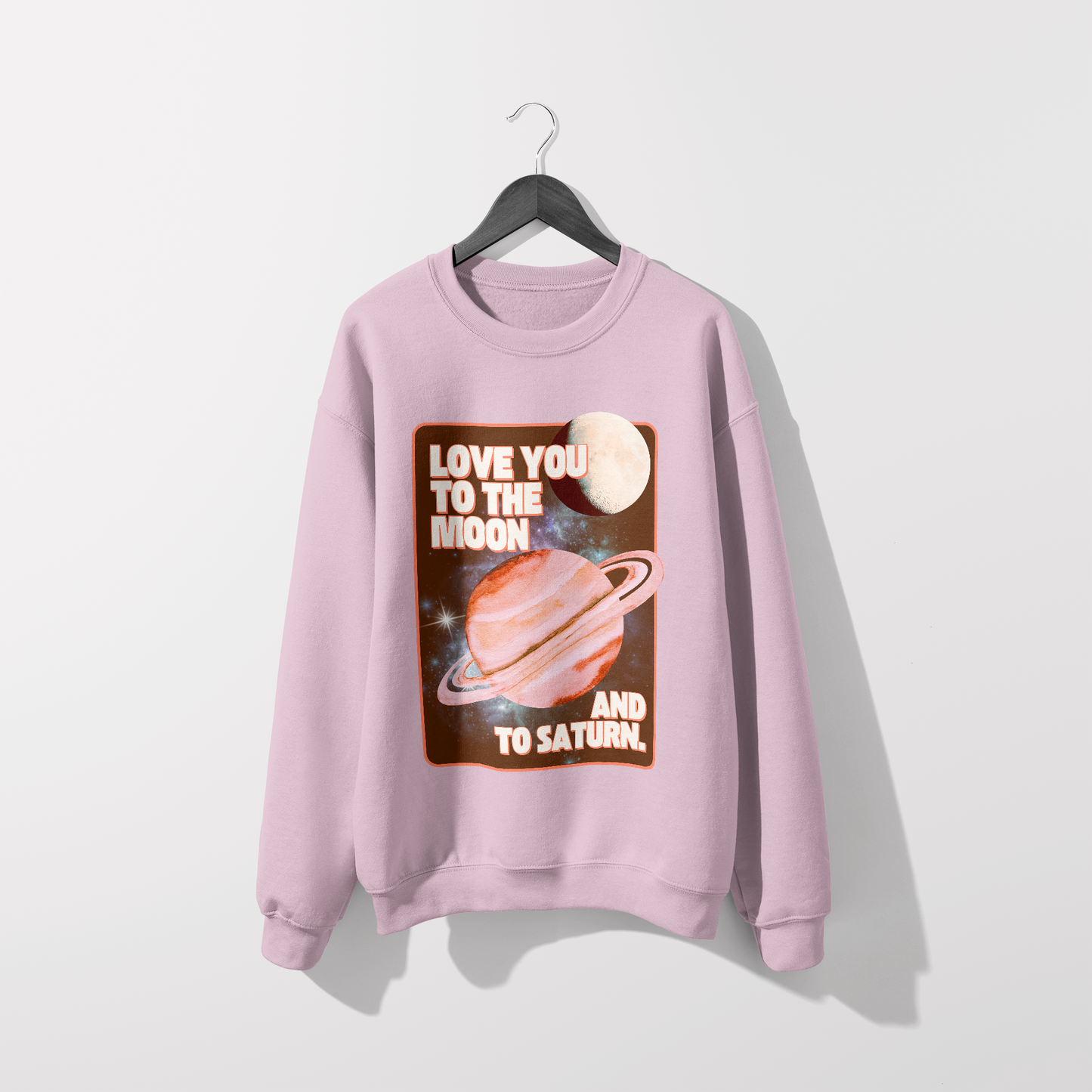Taylor Seven - Love You To The Moon And To Saturn Classic Unisex Crewneck Sweatshirt