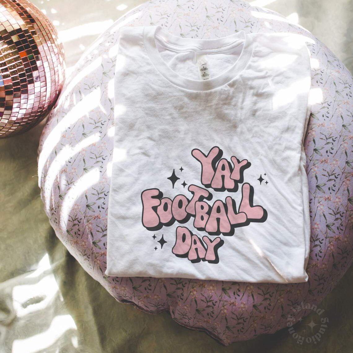 Yay Football Day Tee, Unisex Crewneck T-shirt 100% cotton