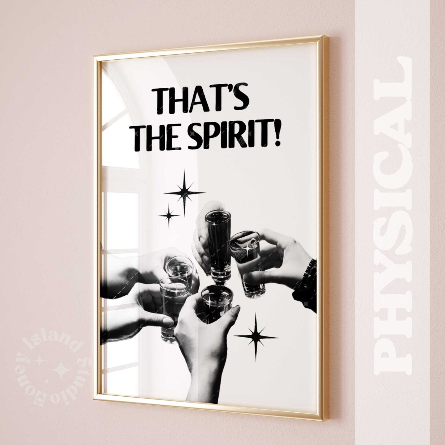 That's the spirit cocktail poster
