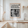 Retro Newspapers Clink-Clink - Digital Print kitchen wall art