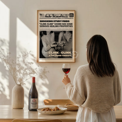 Retro Newspapers Clink-Clink - Digital Print
