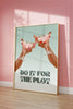 Do It For The Plot Print Sage Green Wall Art
