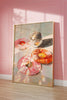 Pink Disco Vinyl Record Wall Art, Record Disco Poster, Oil Painting art Poster, UNFRAMED