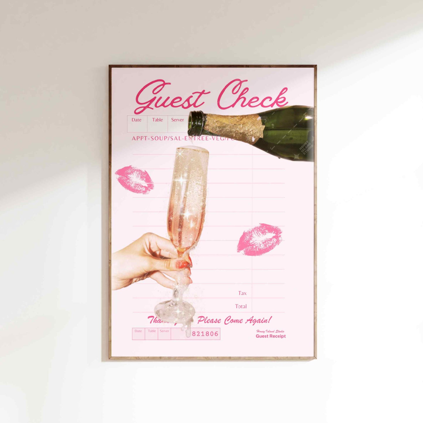 Guest Check Champagne - Poster