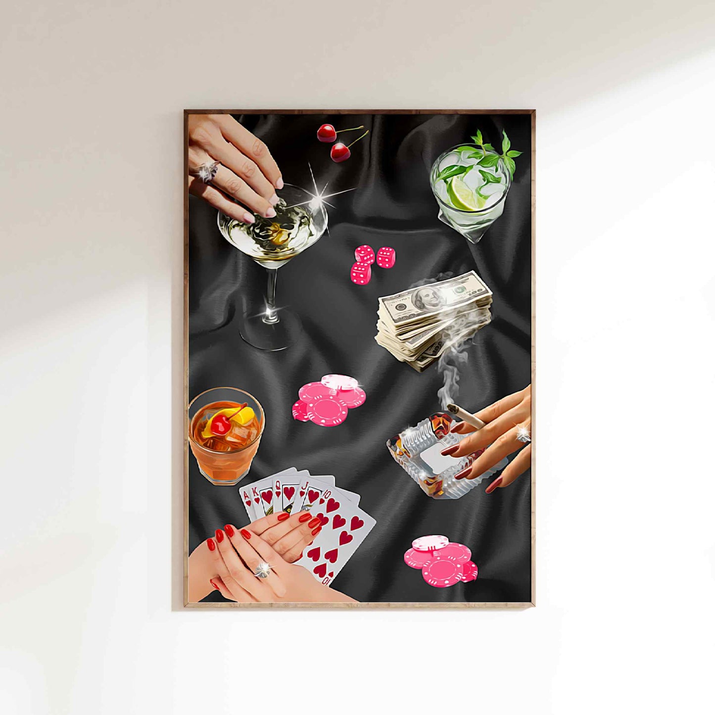Poker Night Poster - Black