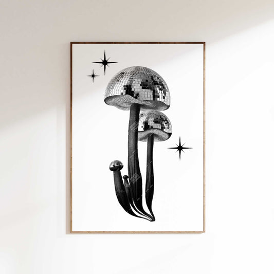Disco Mushroom Poster