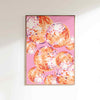 Shining Disco Ball Poster - Pink/Orange