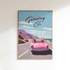 Taylor Getaway Car Retro Poster