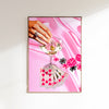Retro Martini  Pink Poster