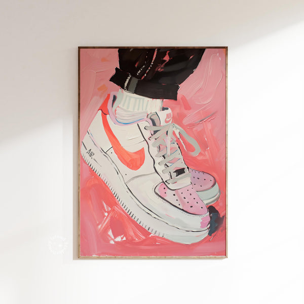 Trendy Nike Air Force Sneaker Wall Art Poster