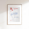 Champagne RX Prescription Parody Poster