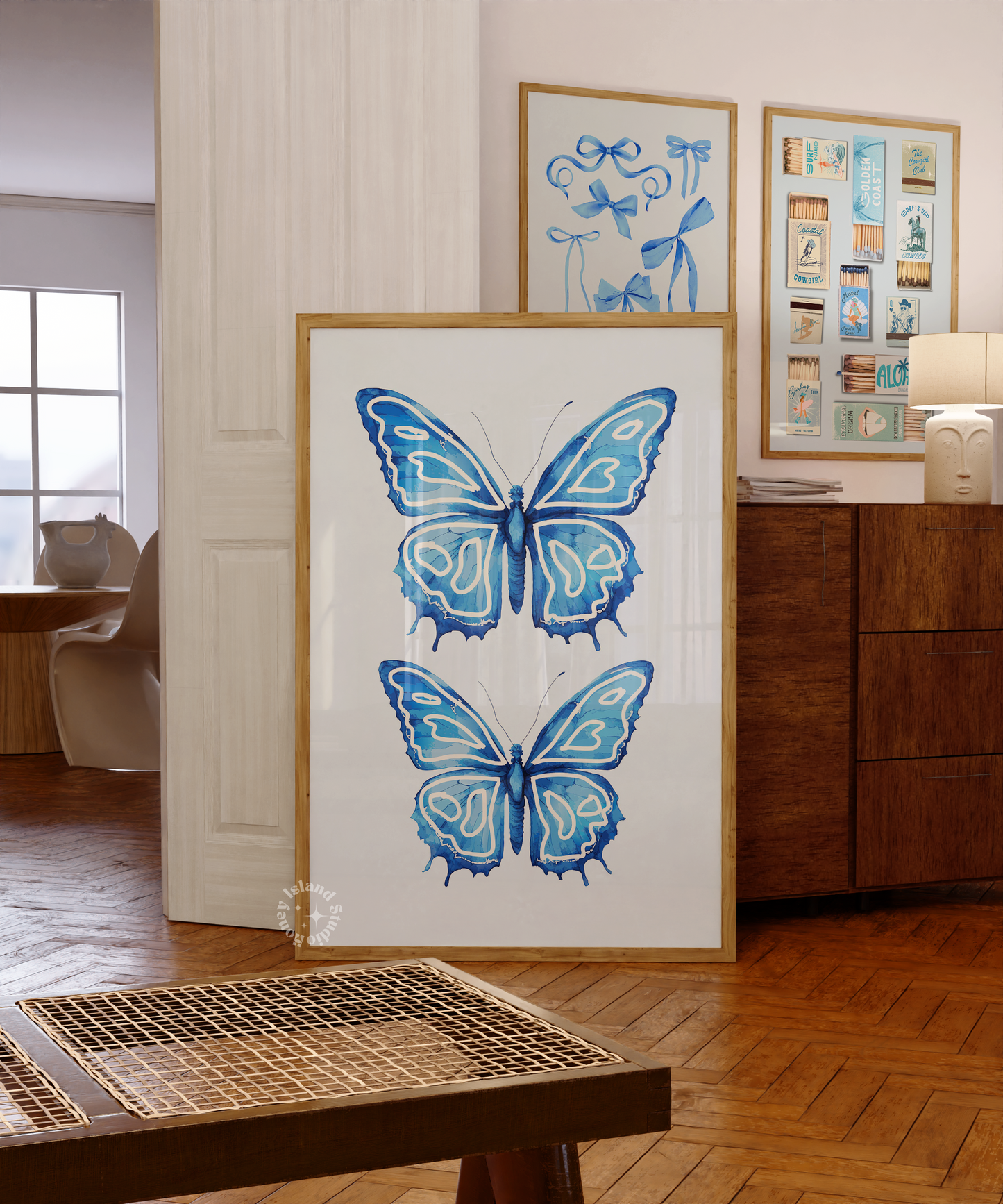 Butterflies poster - Blue