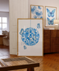 Disco butterfly poster - Blue