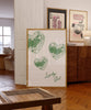 Trendy Disco Hearts Y2K Green Poster