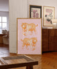 Pink Tiger Preppy Poster