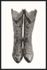 Neutral Cowgirl Boots Framed Art