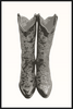 Neutral Cowgirl Boots Framed Art
