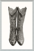 Neutral Cowgirl Boots Framed Art