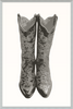 Neutral Cowgirl Boots Framed Art