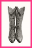 Neutral Cowgirl Boots Framed Art