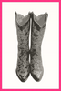 Neutral Cowgirl Boots Framed Art