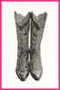 Neutral Cowgirl Boots Framed Art