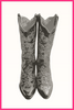 Neutral Cowgirl Boots Framed Art