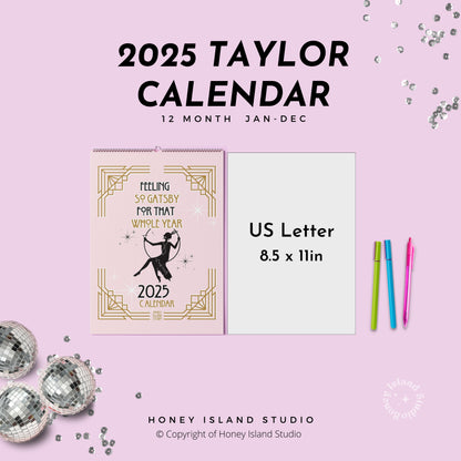 TS 2025 Calendar Daily Planner - Feeling so Gatsby for that whole year!