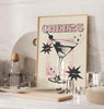 Cheers Retro Martini Poster