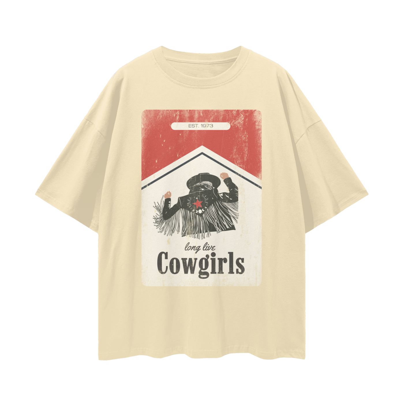 Long Live Cowgirls Streetwear Oversized Drop Shoulder T-Shirt
