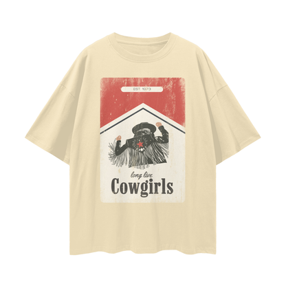 Long Live Cowgirls Streetwear Oversized Drop Shoulder T-Shirt