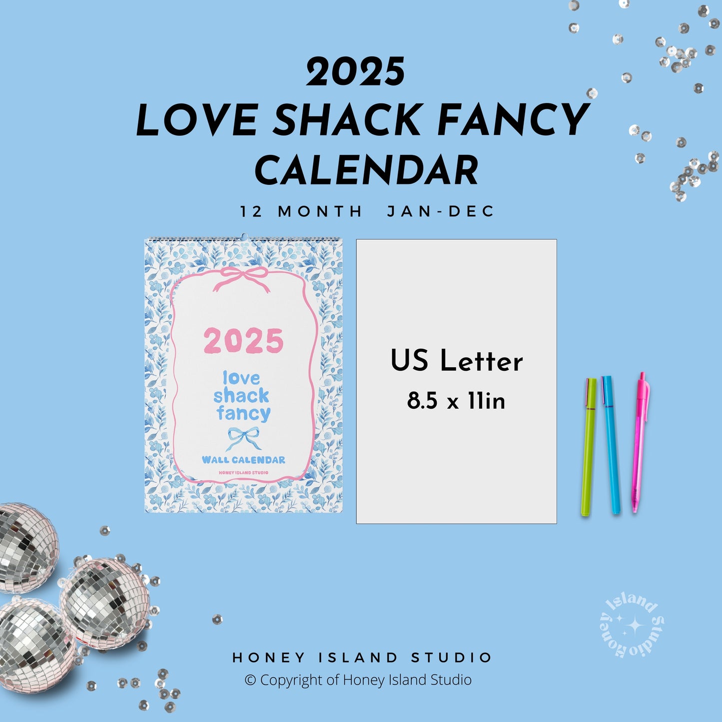 Love Shack Fancy 2025 Calendar Daily Planner