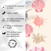 Coastal Wall Art – Seashell Print for Beachy Rooms Surf Style Decor