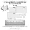 Postcard Coastal Love Letter Pink Poster