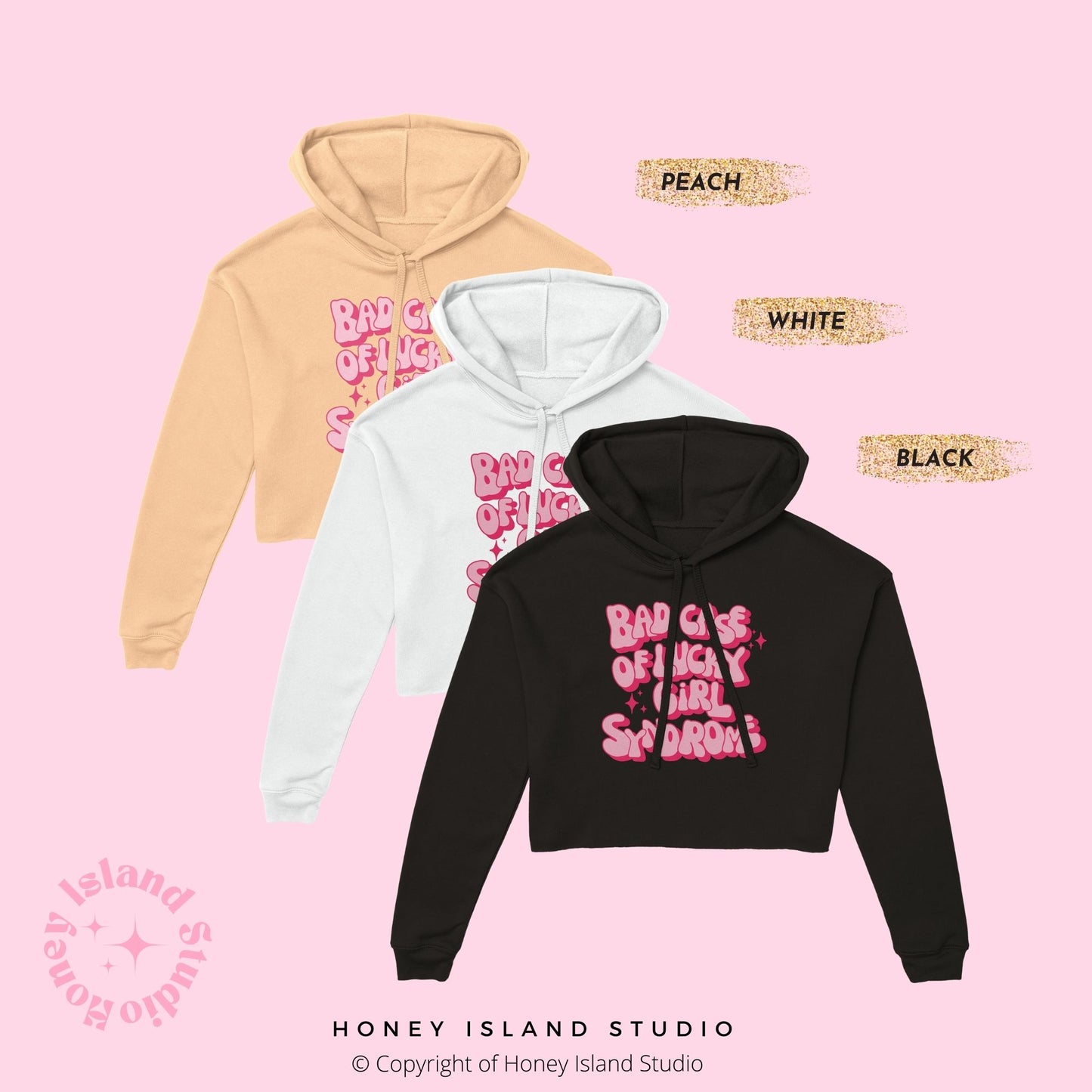 Lucky Girl Syndrome Women's Cropped Hoodie