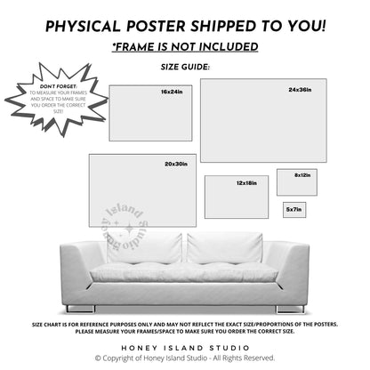 Tiger Swimming Poster - Landscape