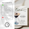 A Tini Bit Older Espresso Martini Birthday Invite (Canva Template)