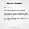 White Tiger Sunset Woven Blanket