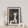 Go Piss Girl Coquette Bathroom Print - Black