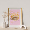 Disco Ball Pink Orange Poster