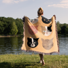 Cat Kittens Cotton Woven Blanket