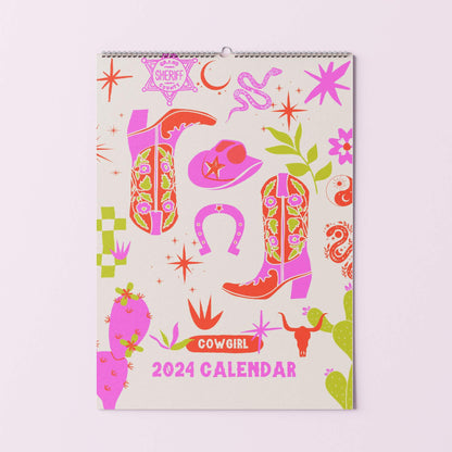 2024 Calendar Daily Planner Cowgirl