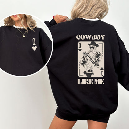 Cowboy Like Me Classic Unisex Crewneck Sweatshirt, Black