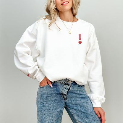 Queen of Hearts Classic Unisex Crewneck Sweatshirt