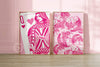 Queen of Hearts Champagne Poster - Pink
