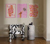 Disco Chopsticks Pink Poster