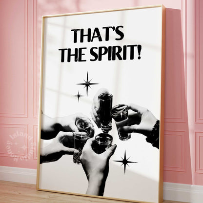 That's the spirit cocktail poster