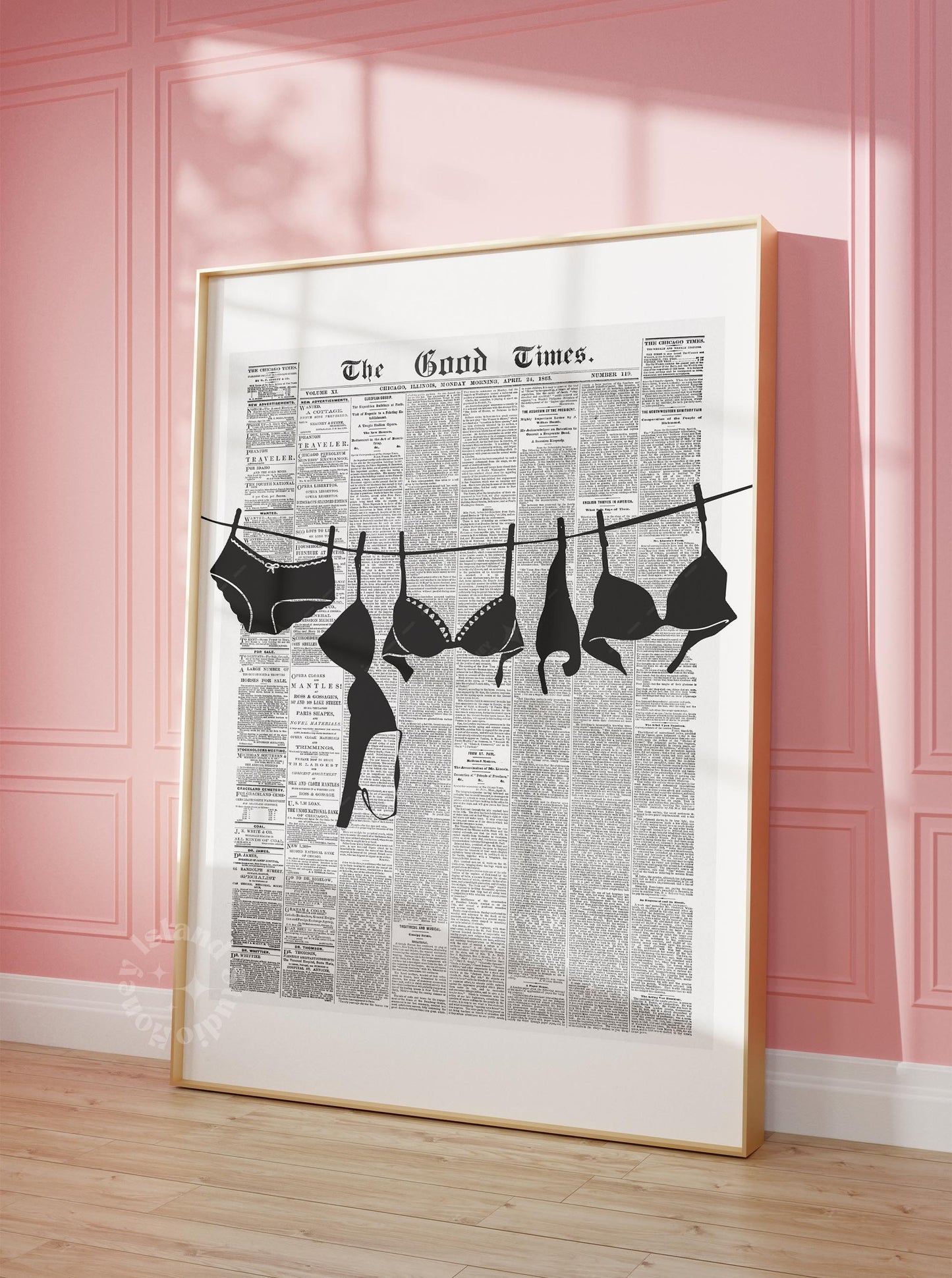 Trendy Coquette Newspapers Poster