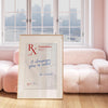 Champagne RX Prescription Parody Poster
